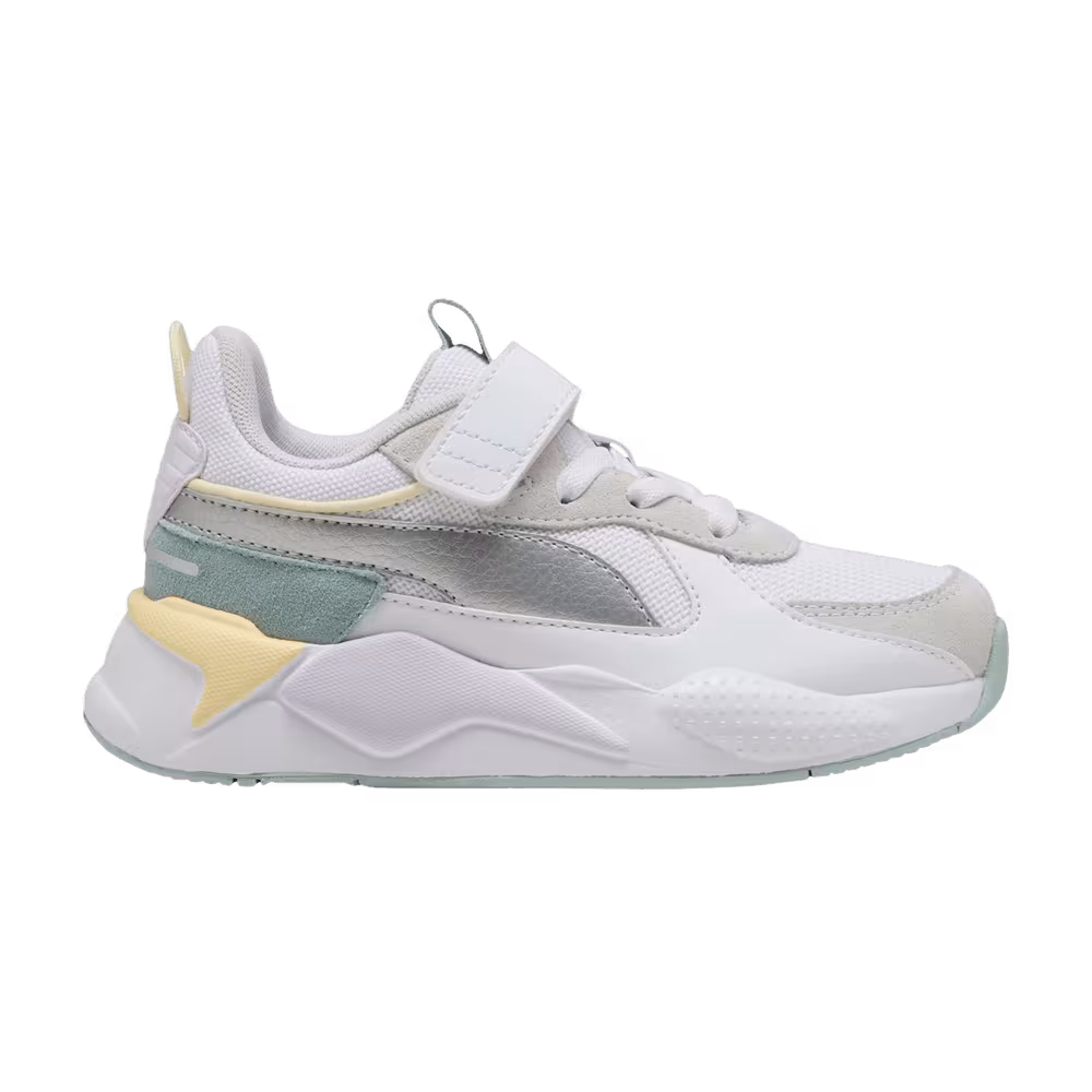 Puma RS-X Metallic AC+ Little Kid White Silver
