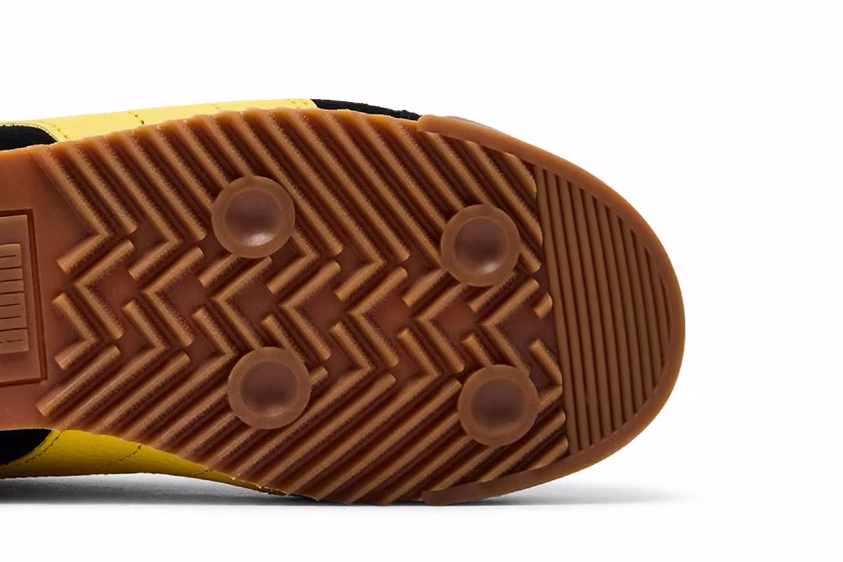 Puma Roma Suede Black Sunny Yellow, view 6