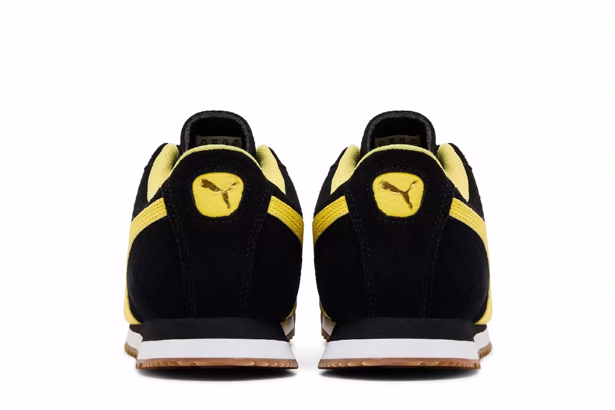 Puma Roma Suede Black Sunny Yellow, view 7