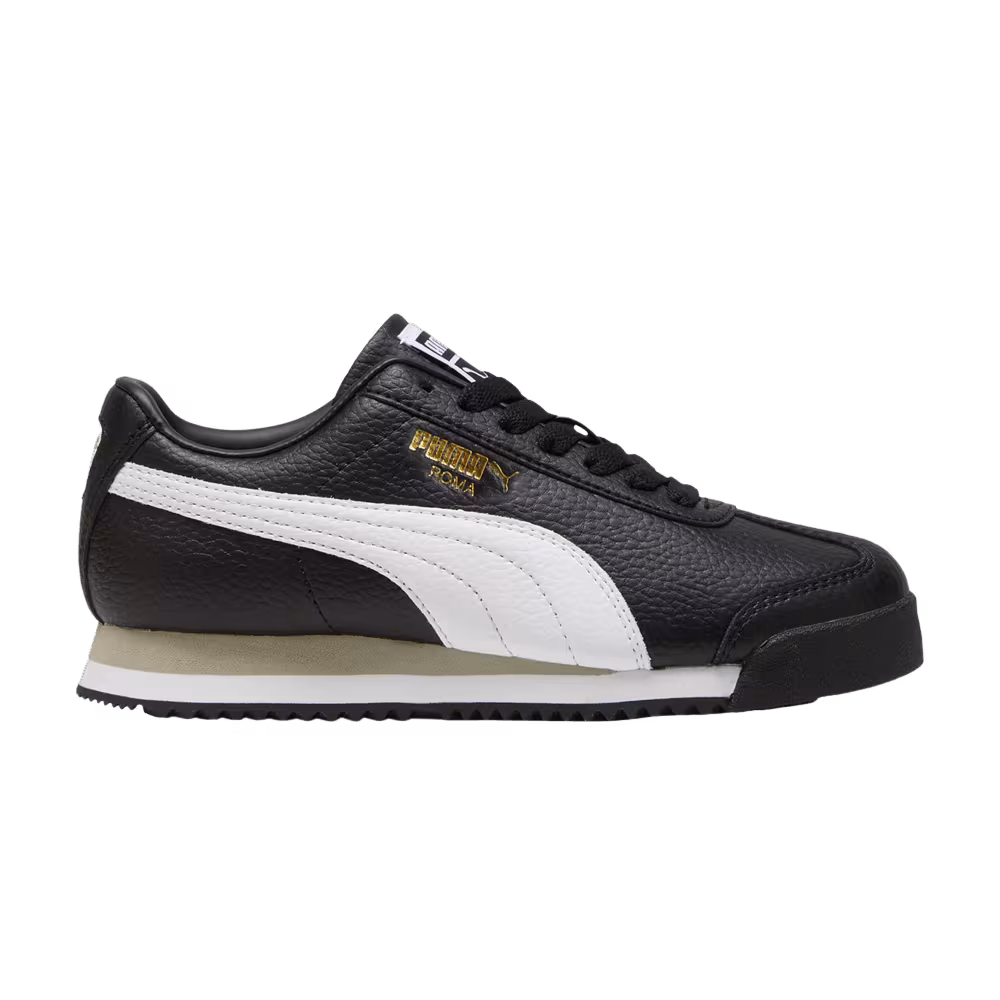 Puma Roma 24 Standard Big Kid Black White