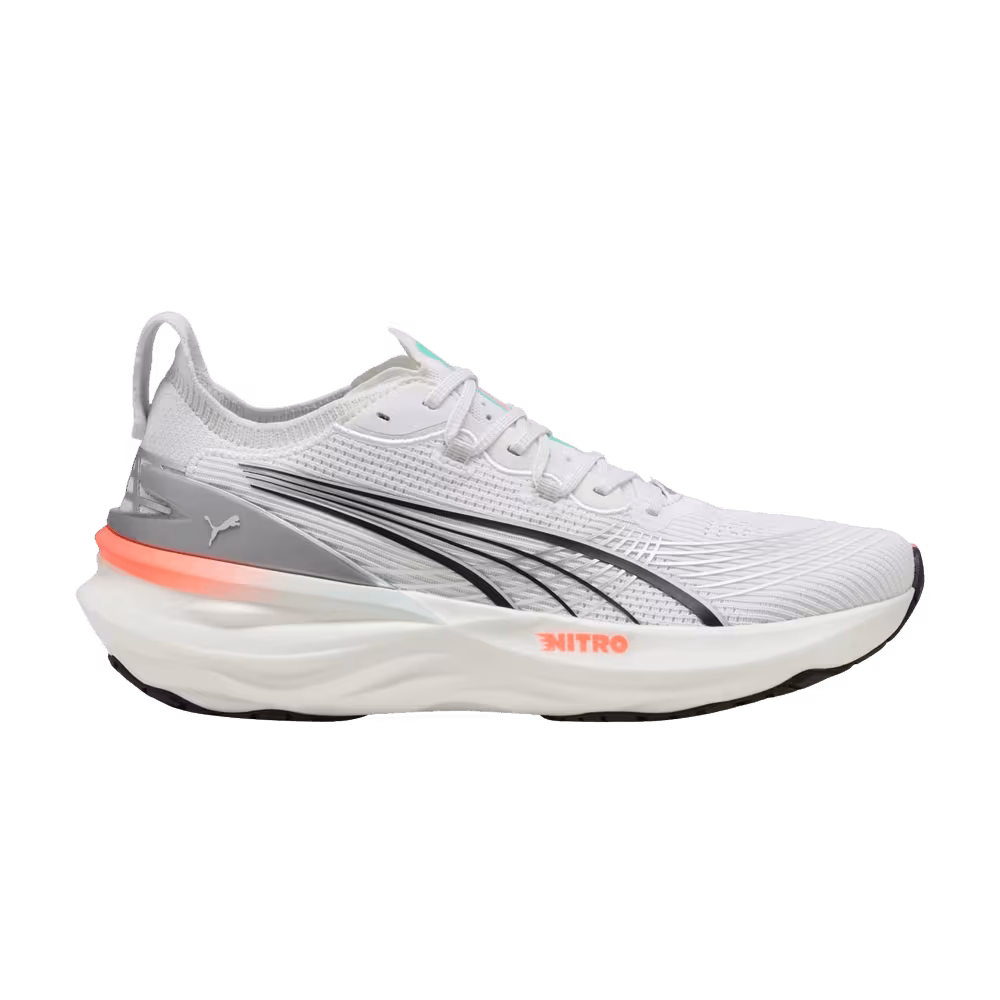 Puma ForeverRun Nitro 2 White Glowing Red