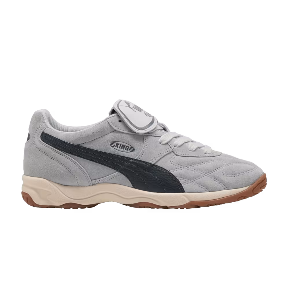 Puma King Indoor Suede Grey Echo Alpine Snow