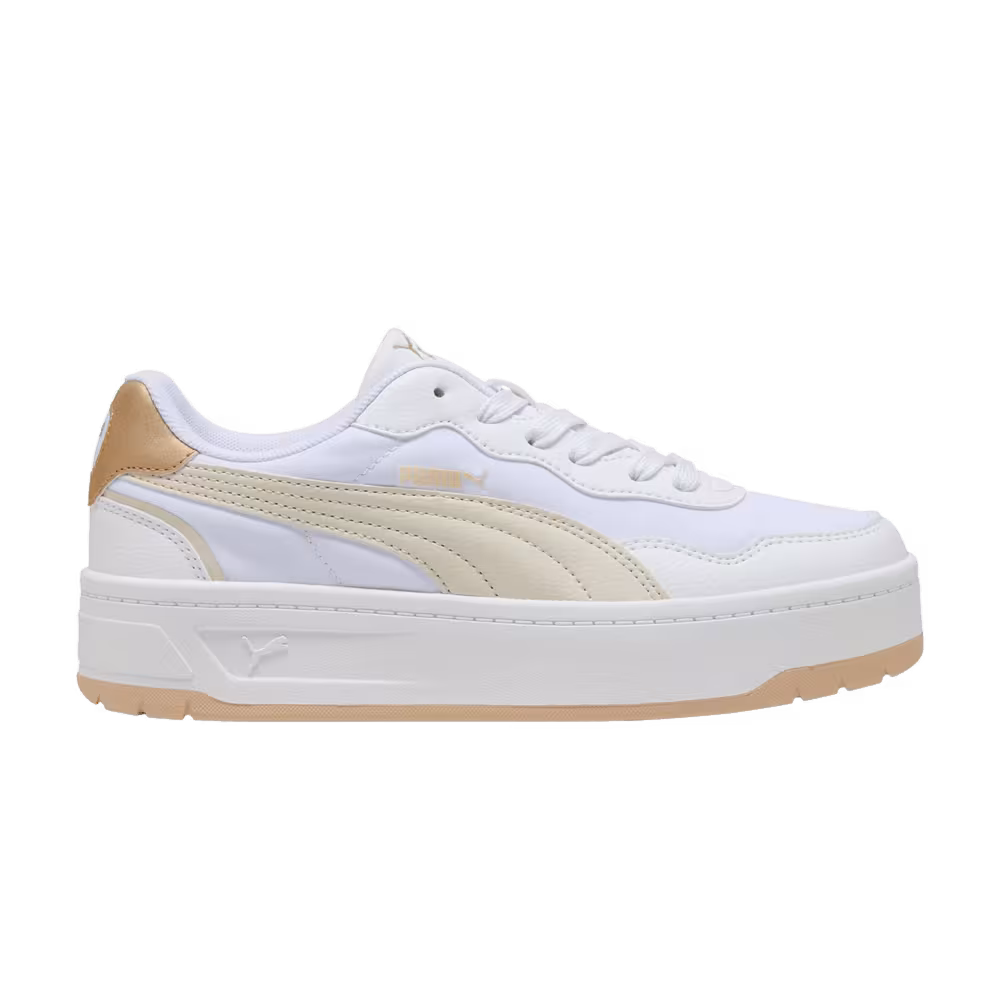 Puma Women's Court Lally Skye Aqua Metallics - White Alpine Snow