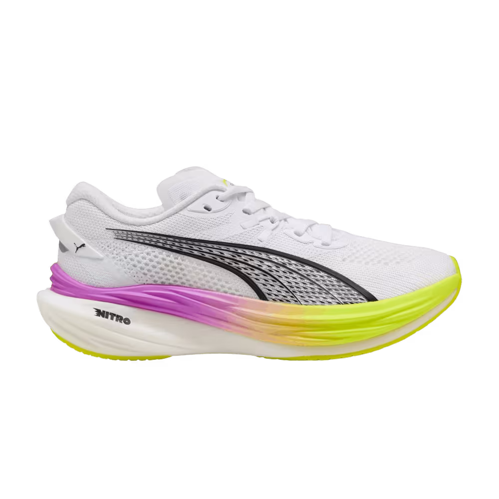 Puma Women's Deviate Nitro 3 White Pure Magenta