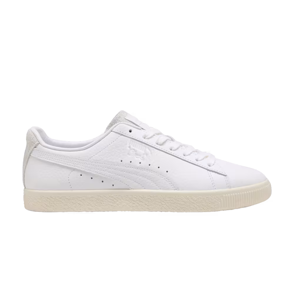 Puma Clyde Premium White Frosted Ivory