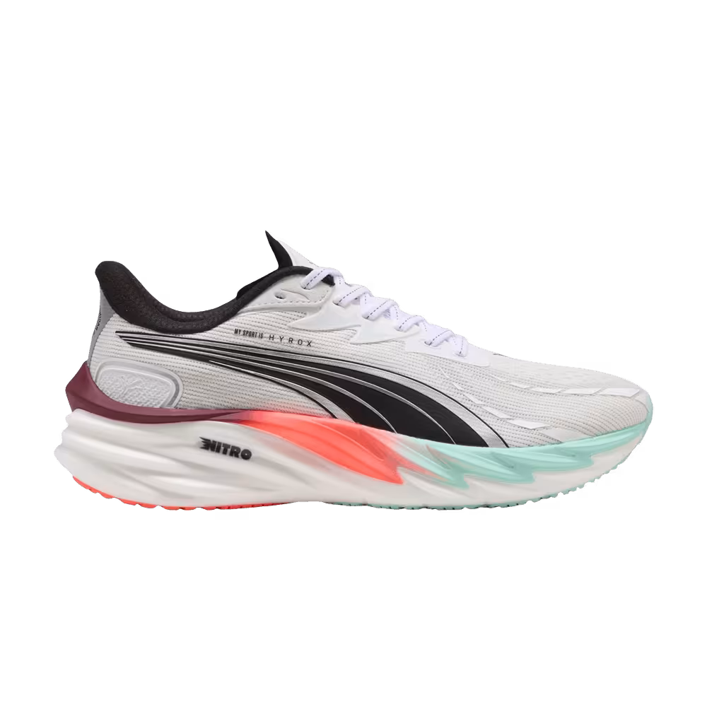 HYROX x Puma Velocity Nitro 4 Glowing Red Mint Melt