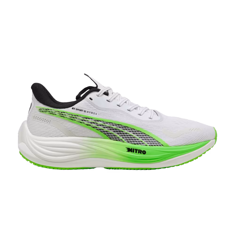 HYROX x Puma Velocity Nitro 3 White Green Glare