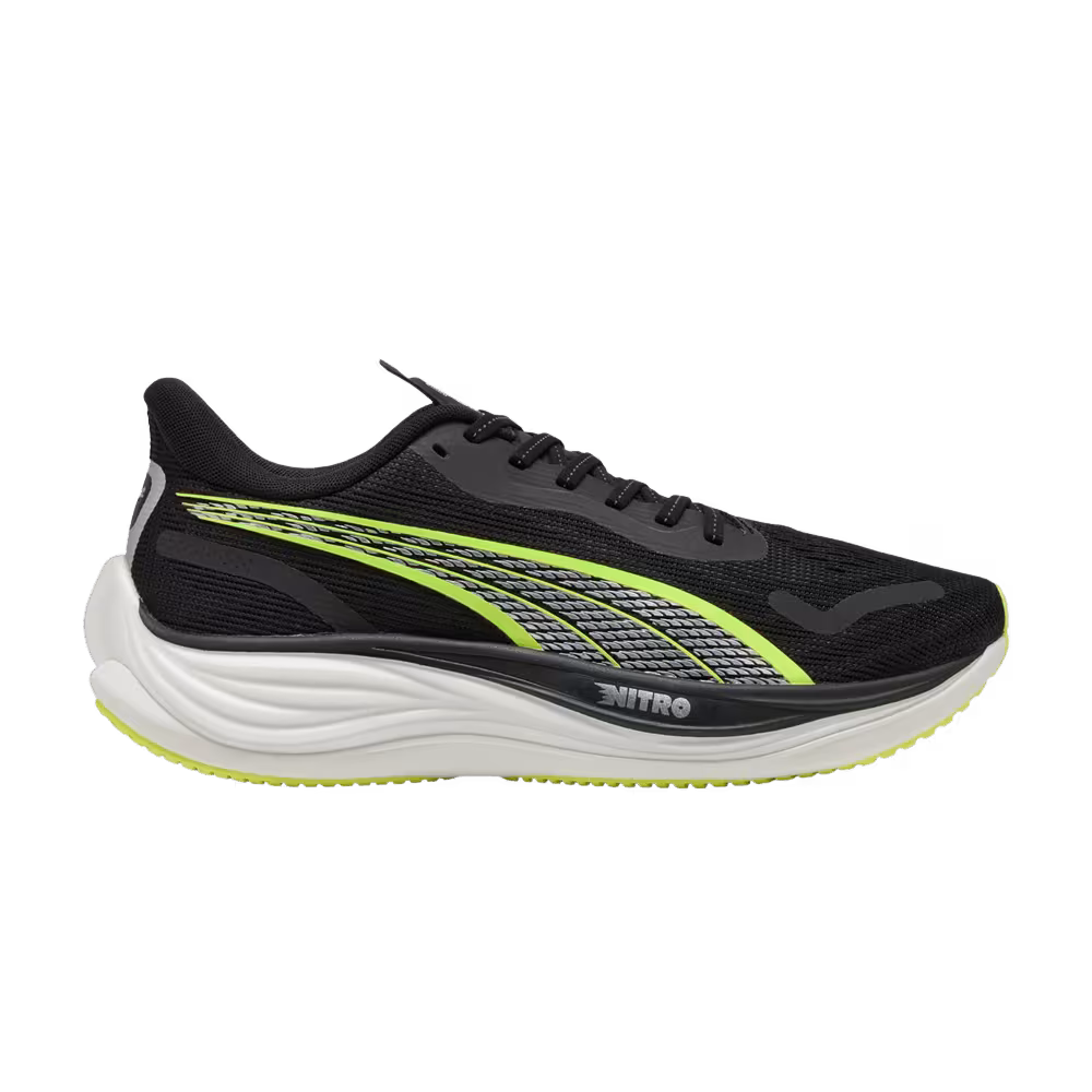 Puma Velocity Nitro 3 Black Yellow Alert