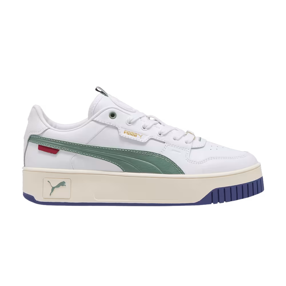 Puma Women's Carina Street Lux White Green Moon
