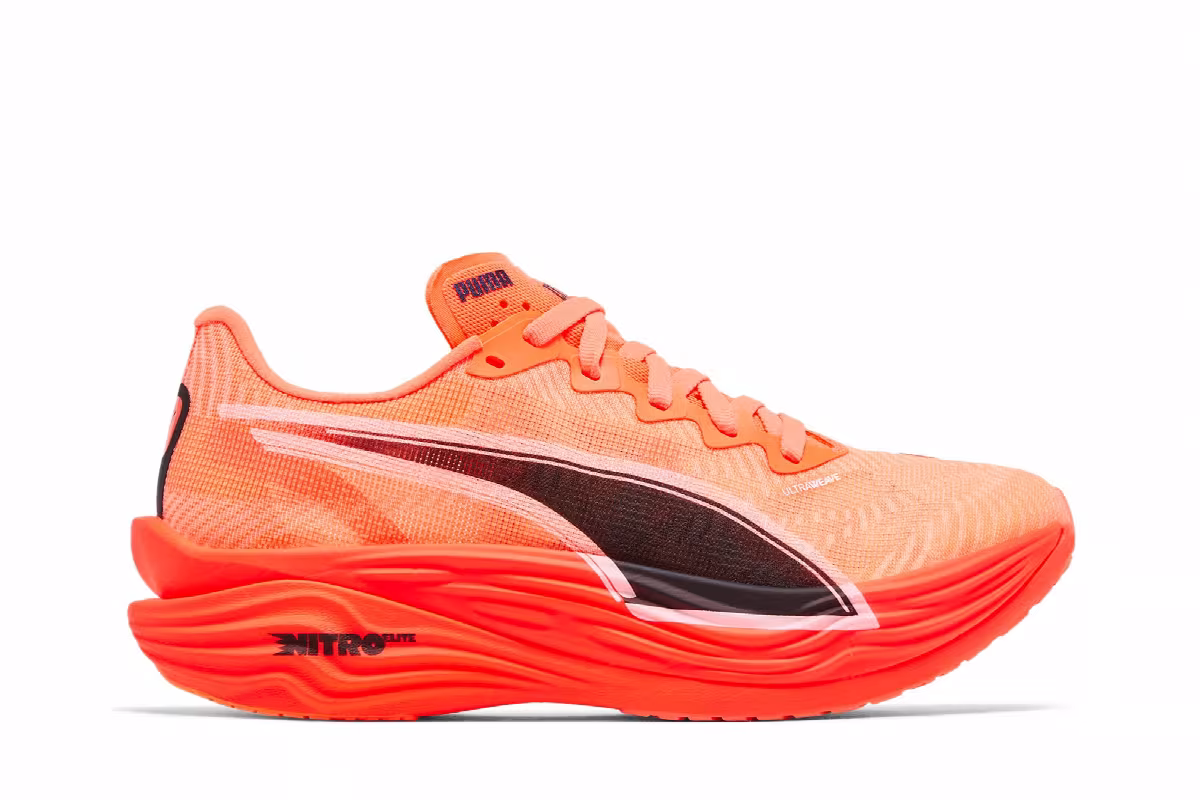 Puma Women's Deviate Nitro Elite 3 Glowing Red, view 2