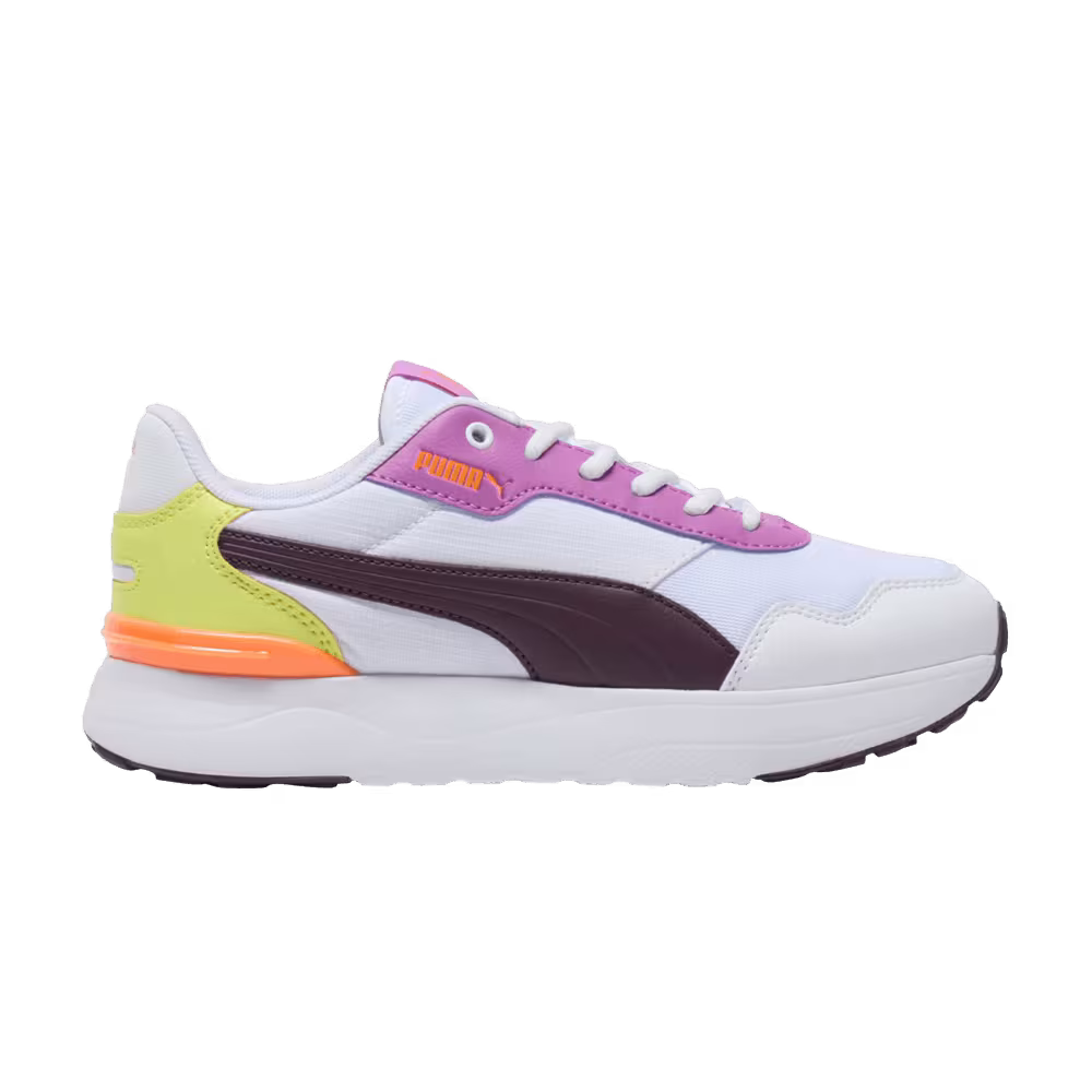 Puma Women's R78 Voyage White Midnight Plum Lemon Sherbert