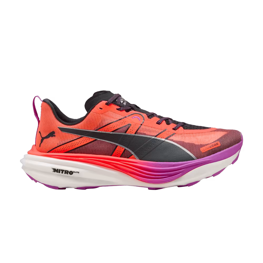 Puma Deviate Nitro Elite Trail Glowing Red