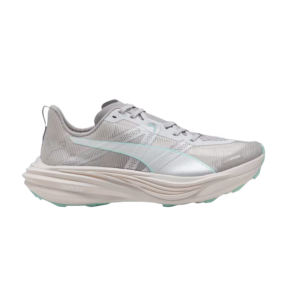 Puma Women's Deviate Nitro Elite Trail Feather Grey Mint Melt