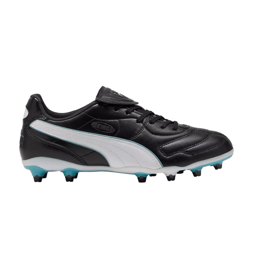 Puma Women's King Liga FG AG Black White Aqua