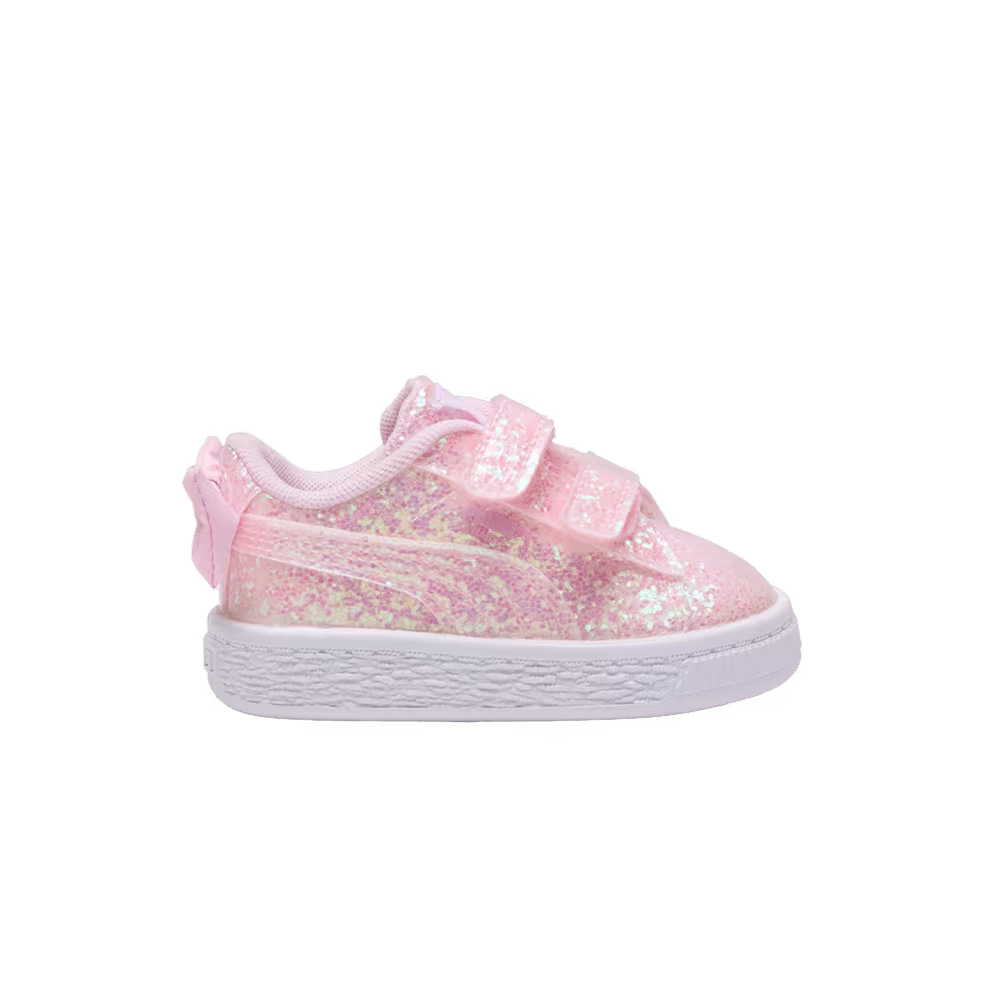Puma Basket Toddler Bow Metallic