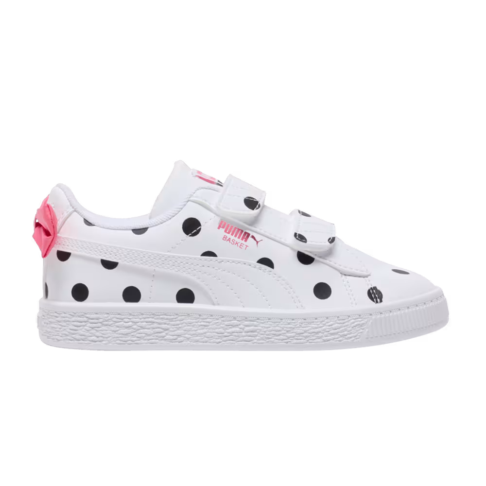Puma Basket Little Kid Bow Polka Dots