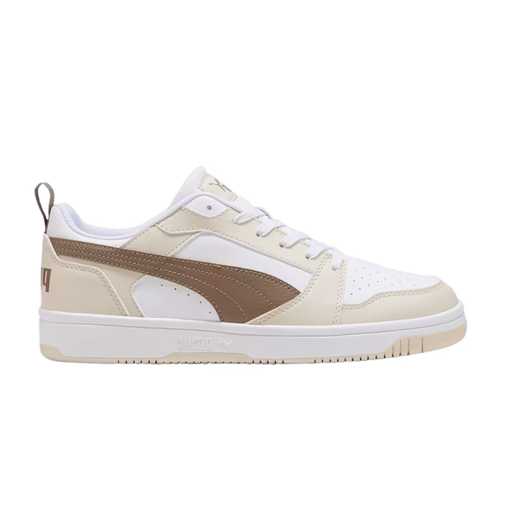 Puma Rebound V6 Low White Totally Taupe Alpine Snow