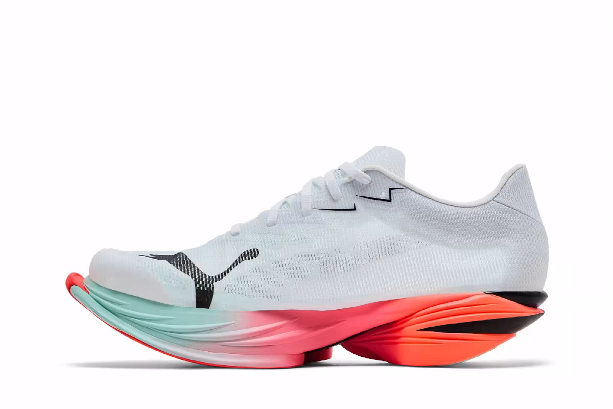 Puma Fast-R Nitro Elite 3 White Glowing Red Mint, view 4