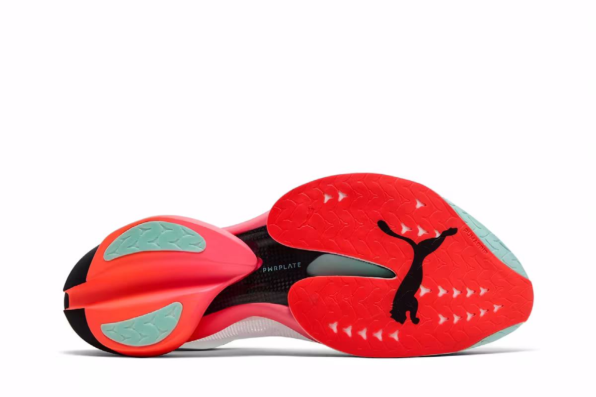 Puma Fast-R Nitro Elite 3 White Glowing Red Mint, view 5