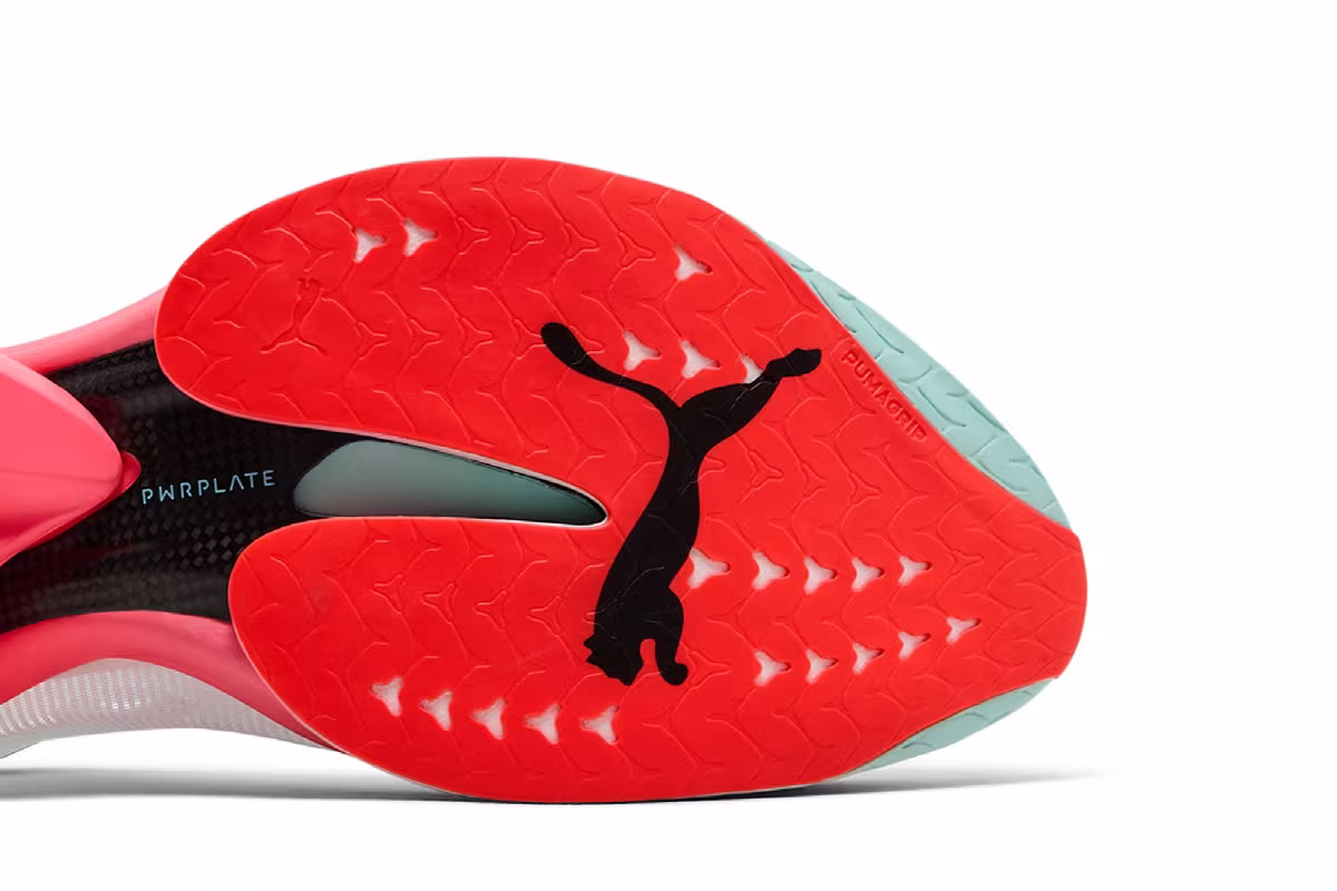 Puma Fast-R Nitro Elite 3 White Glowing Red Mint, view 6