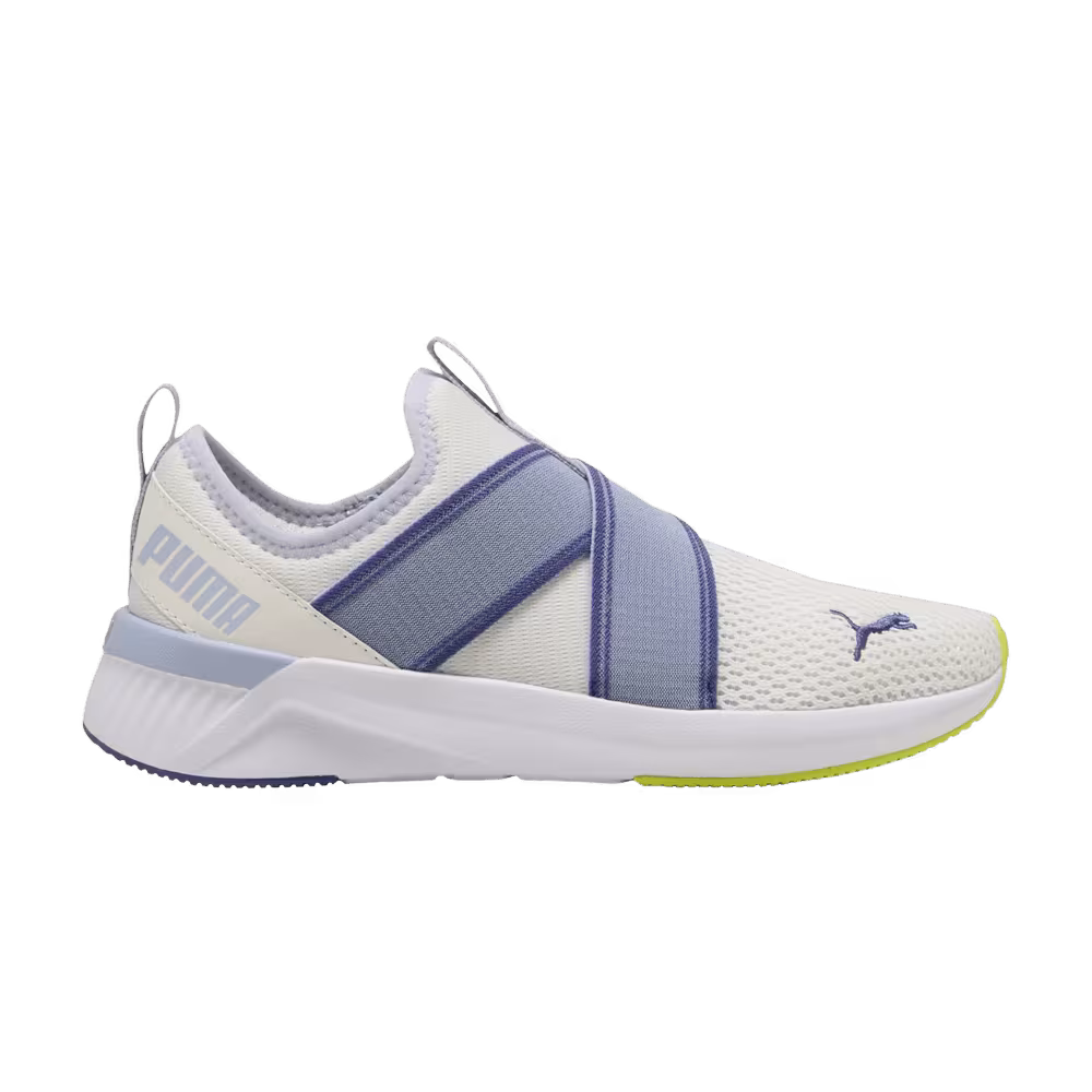 Puma Women's Softride Harli Slip-On Warm White Blue Crystal