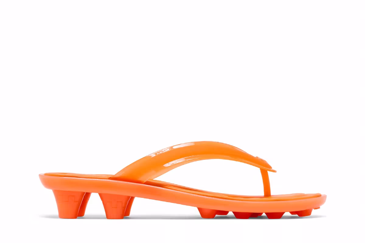 Fenty x Puma Women's Cat Cleat Jelly Sandal Pumpkin Pie, view 2