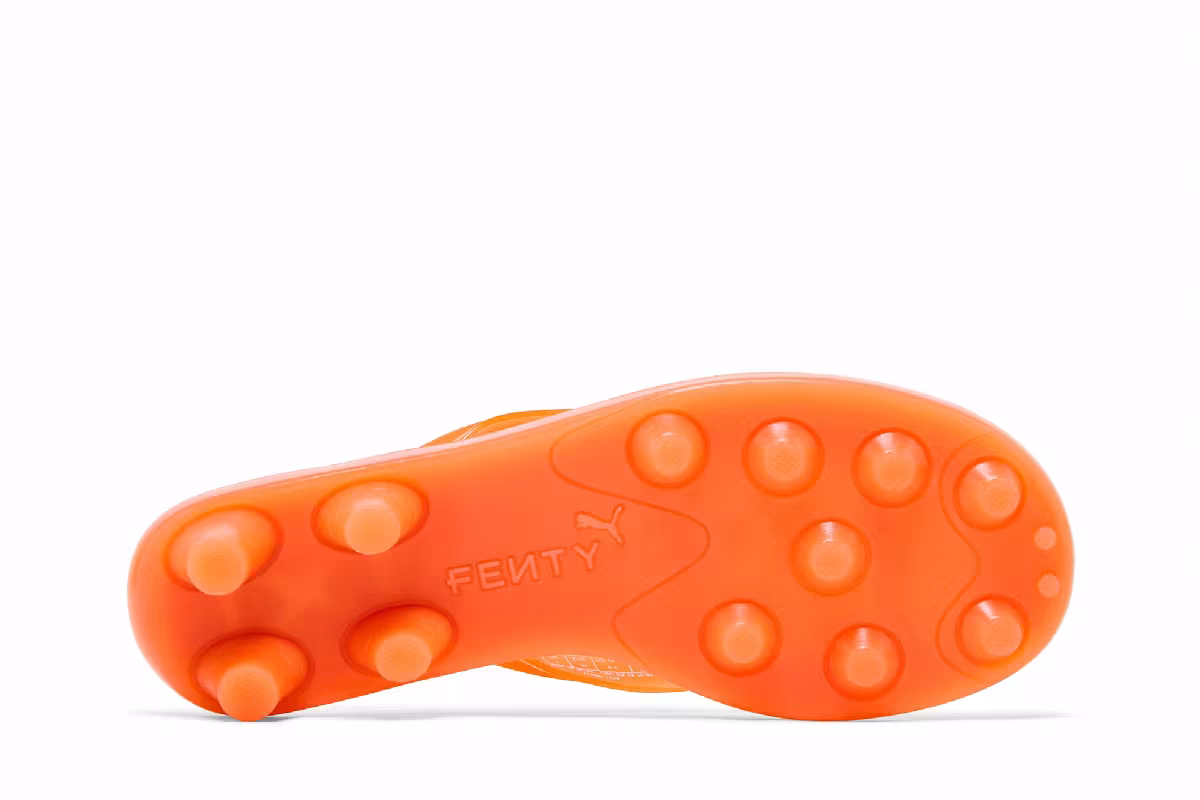 Fenty x Puma Women's Cat Cleat Jelly Sandal Pumpkin Pie, view 5