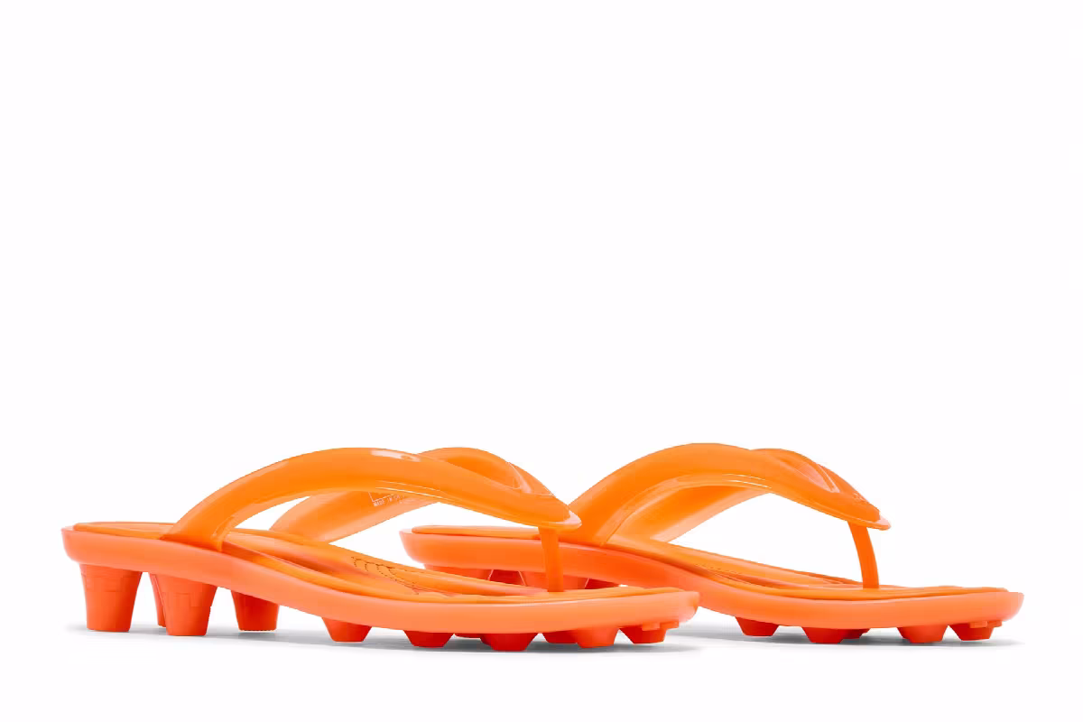 Fenty x Puma Women's Cat Cleat Jelly Sandal Pumpkin Pie, view 9