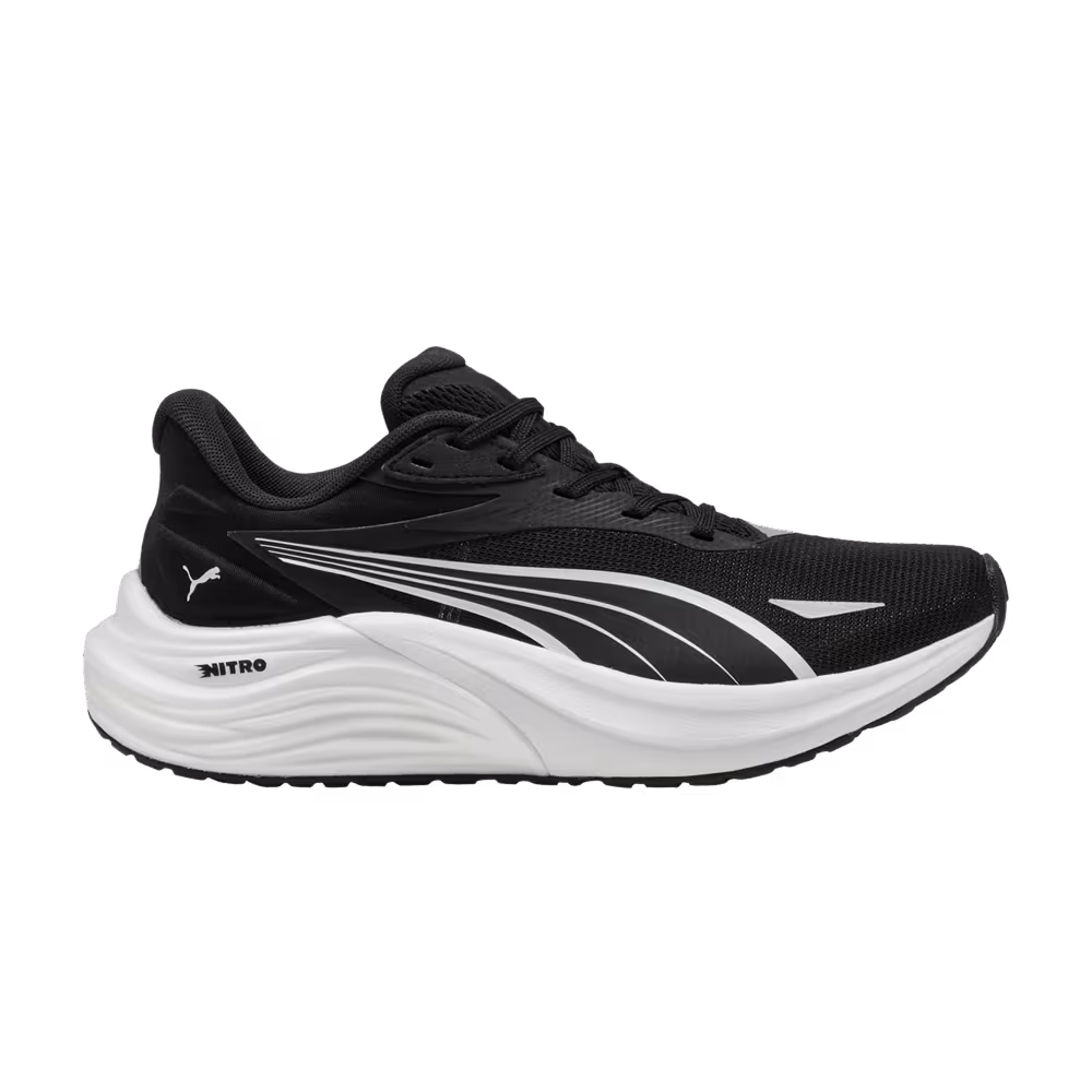 Puma Electrify Nitro 4 Big Kid Black White