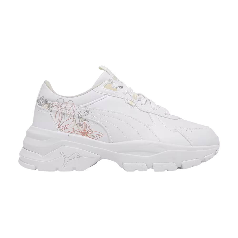 Puma Women's Cassia Via Graphic White Alpine Snow