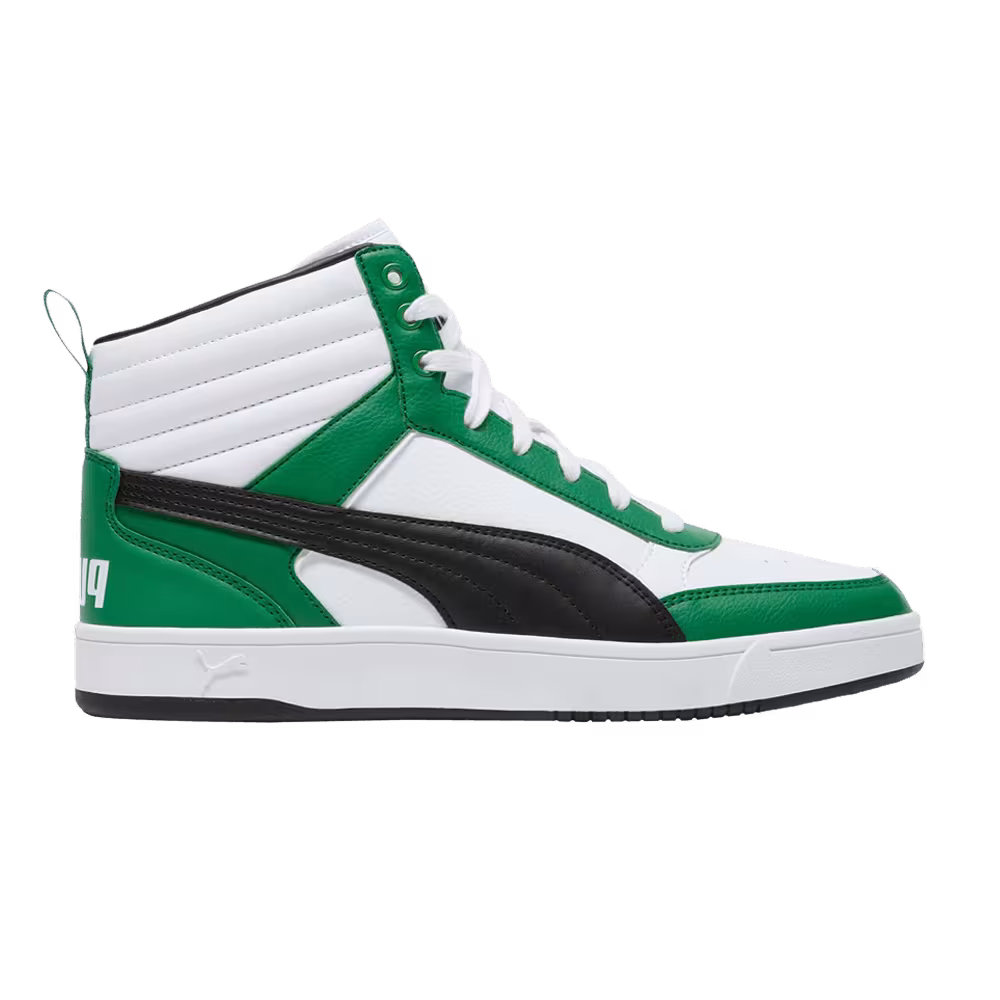 Puma Dribble Mid White Black Archive Green