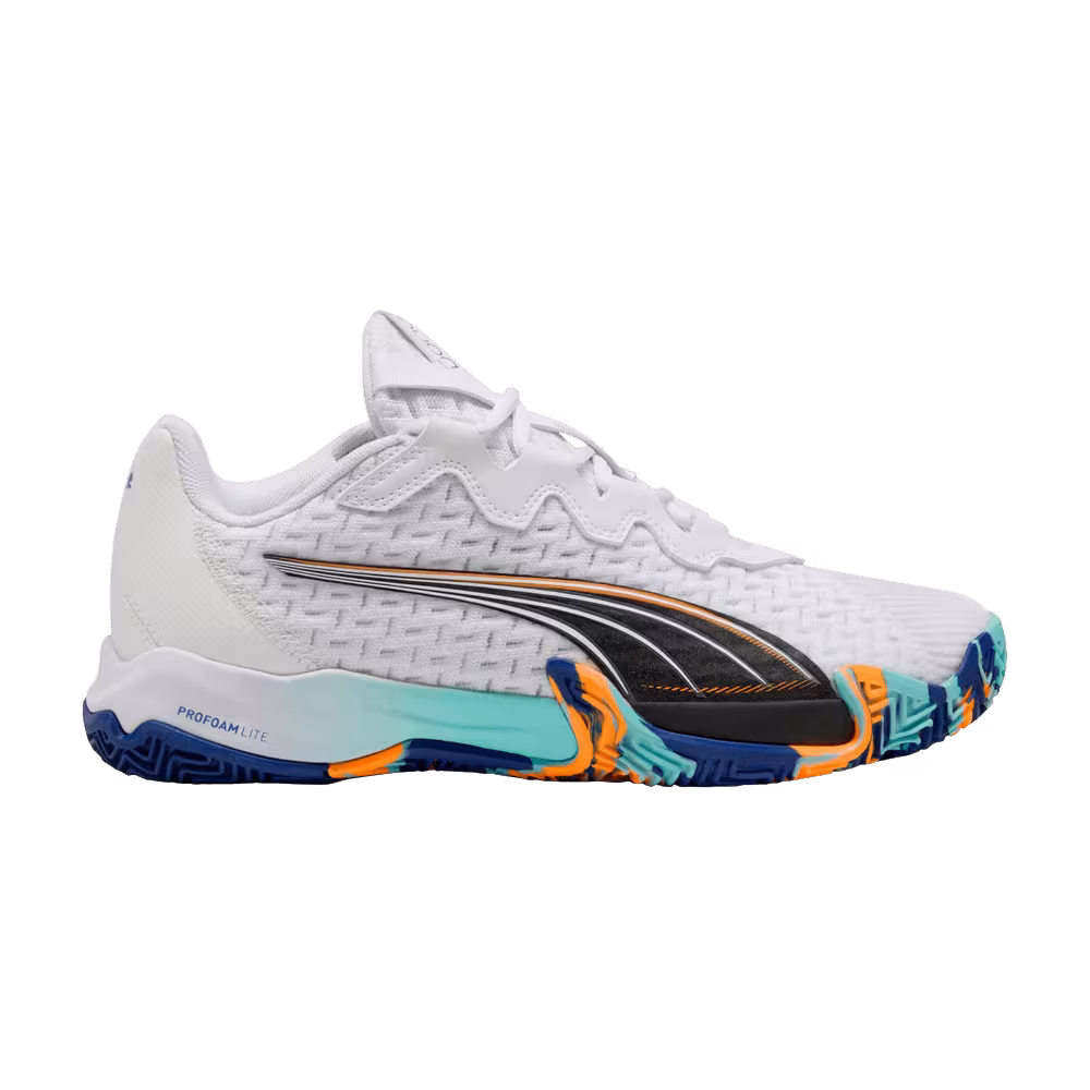 Puma Nova Elite Padel - White Black Vivid Blue