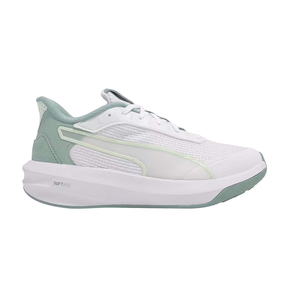 Puma Women's Softride Courtney White Green Moon