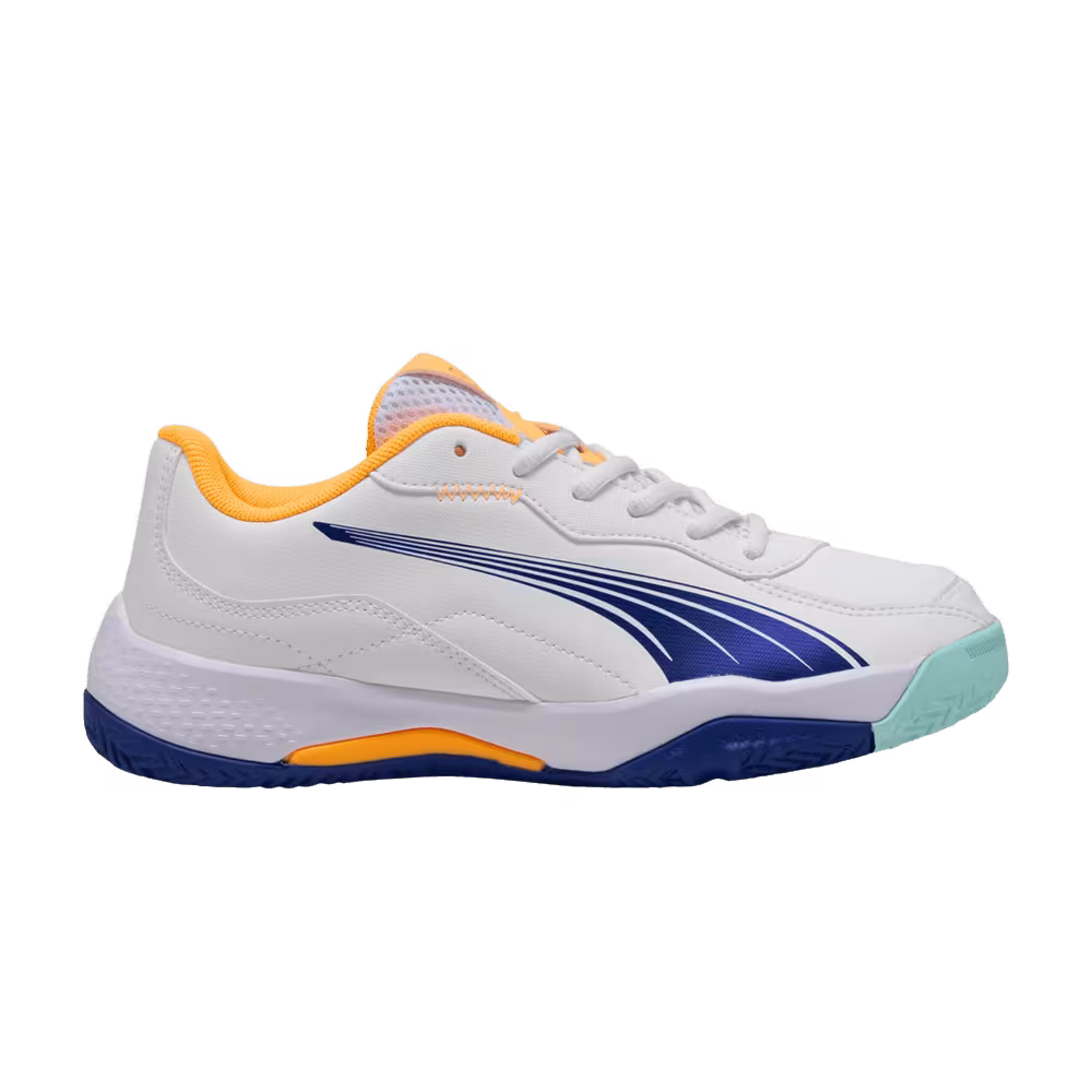 Puma Nova Smash Big Kid White Vivid Blue