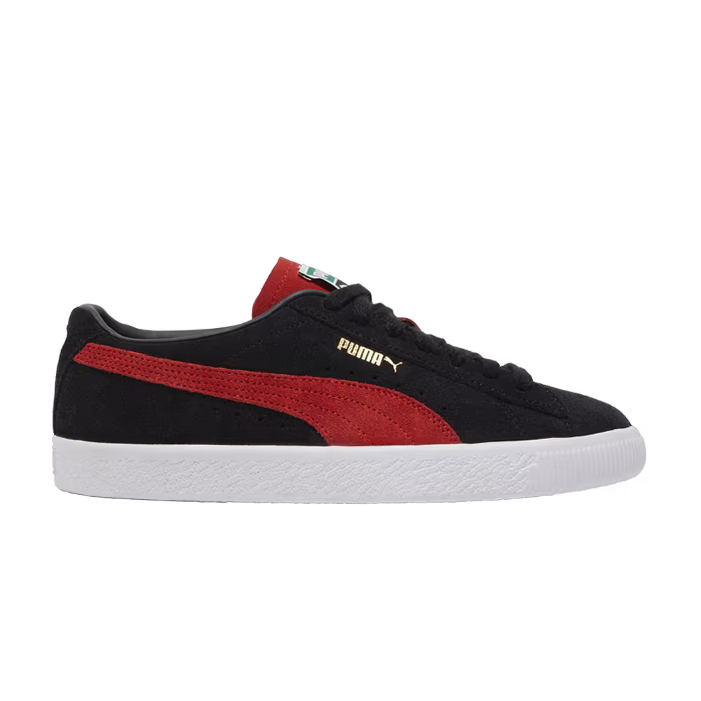 Puma Suede VTG Teams Black Burnt Red