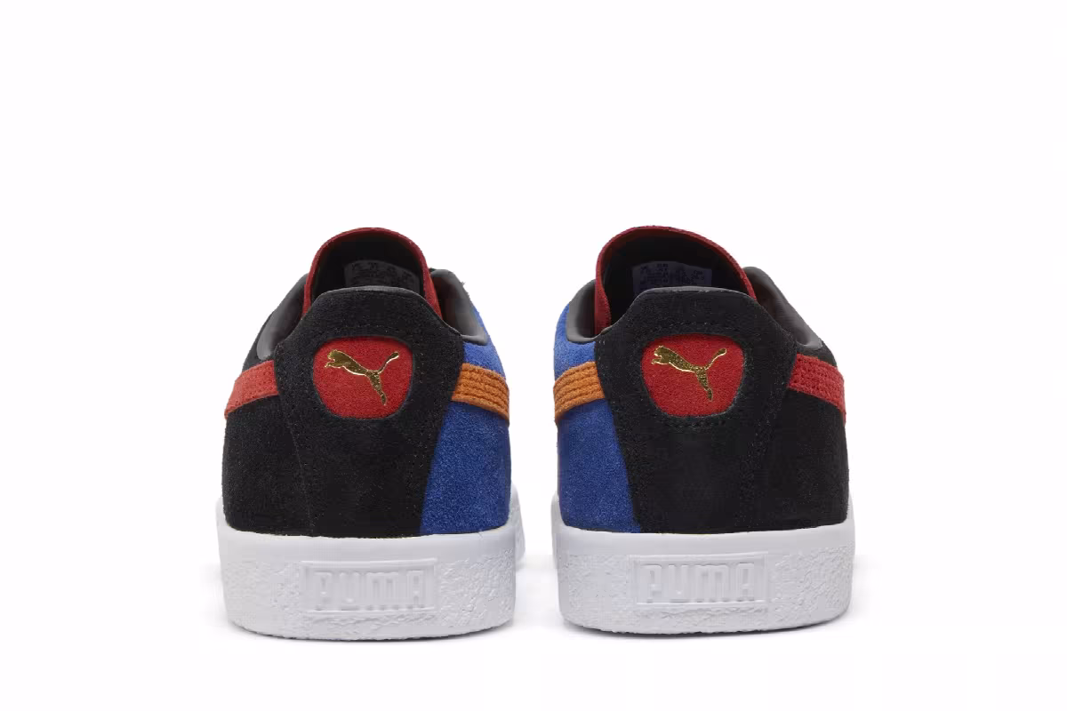 Puma Suede VTG Teams Black Burnt Red, view 7