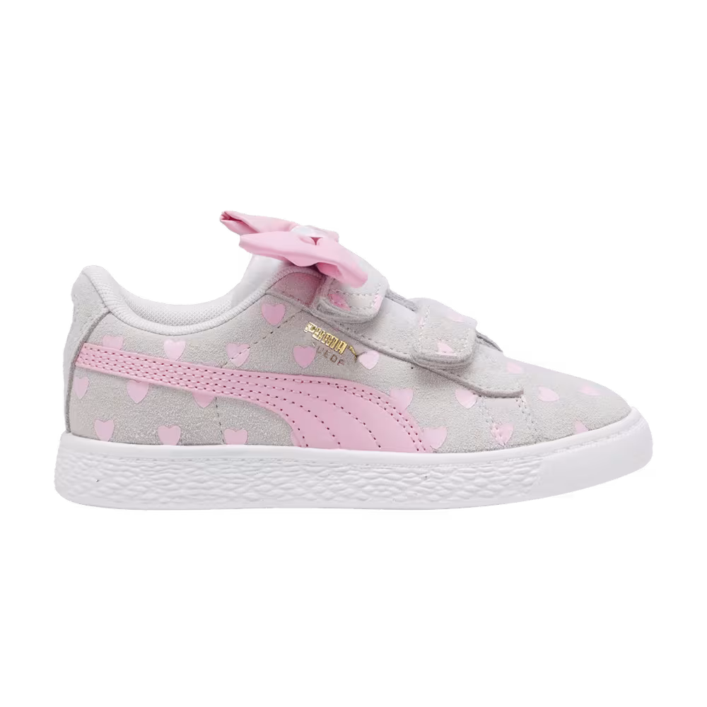 Puma Suede Classic Re-Bow Little Kid Hearts - Silver Mist