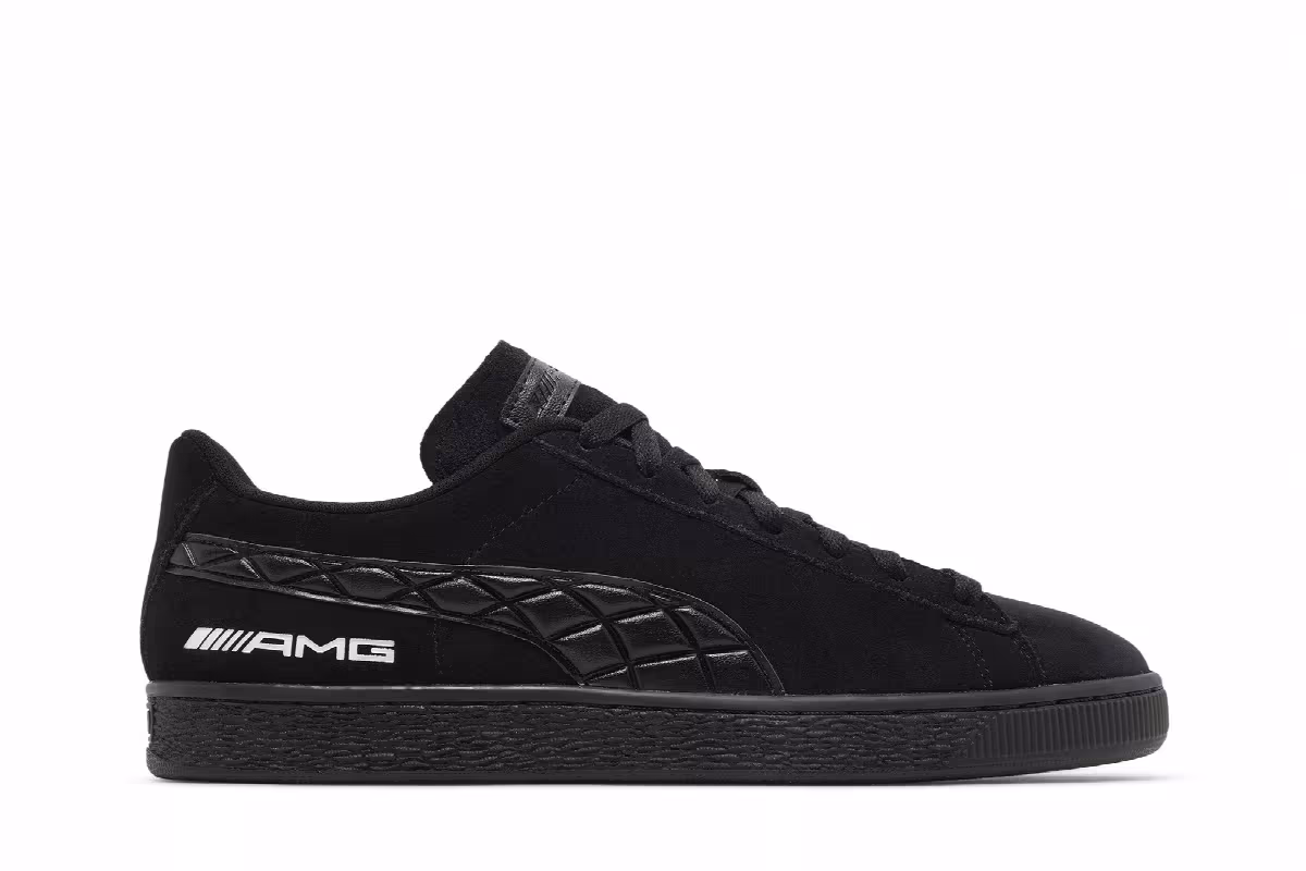 Mercedes-AMG Petronas F1 x Puma Suede Black Light Mint, view 2
