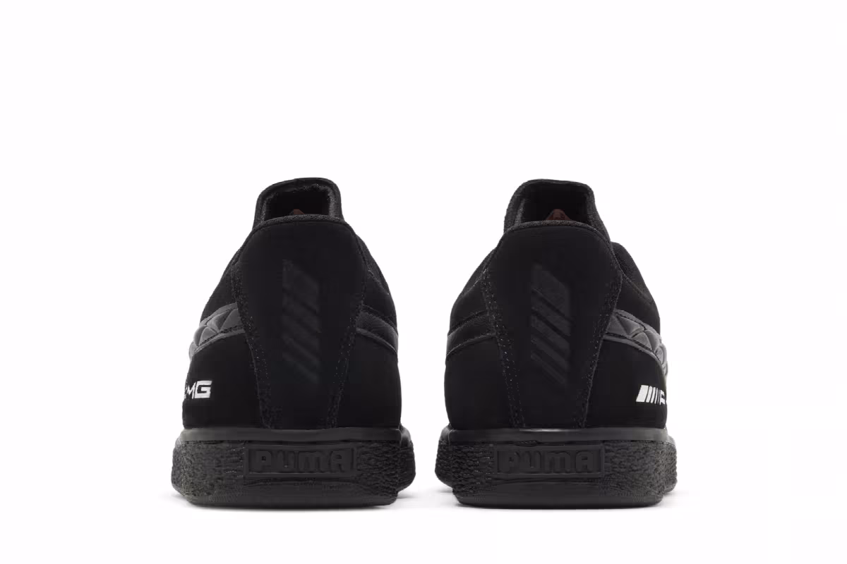 Mercedes-AMG Petronas F1 x Puma Suede Black Light Mint, view 7