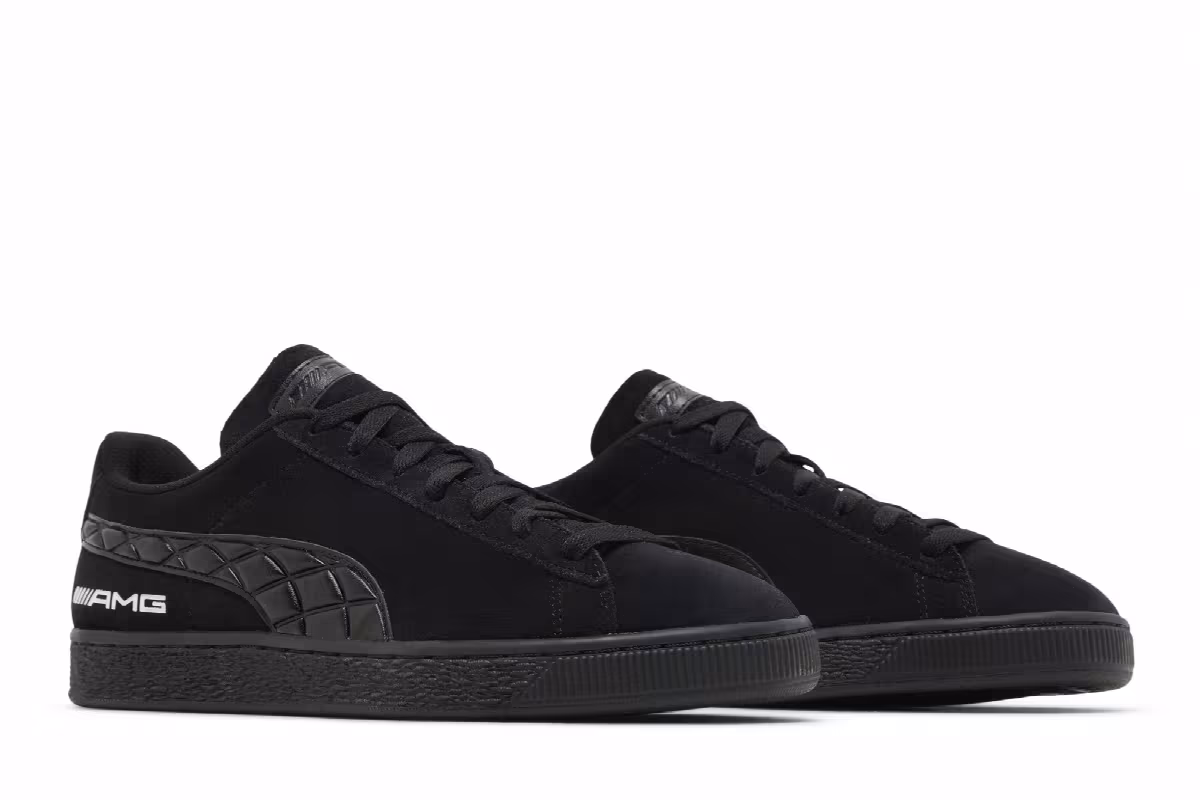 Mercedes-AMG Petronas F1 x Puma Suede Black Light Mint, view 9