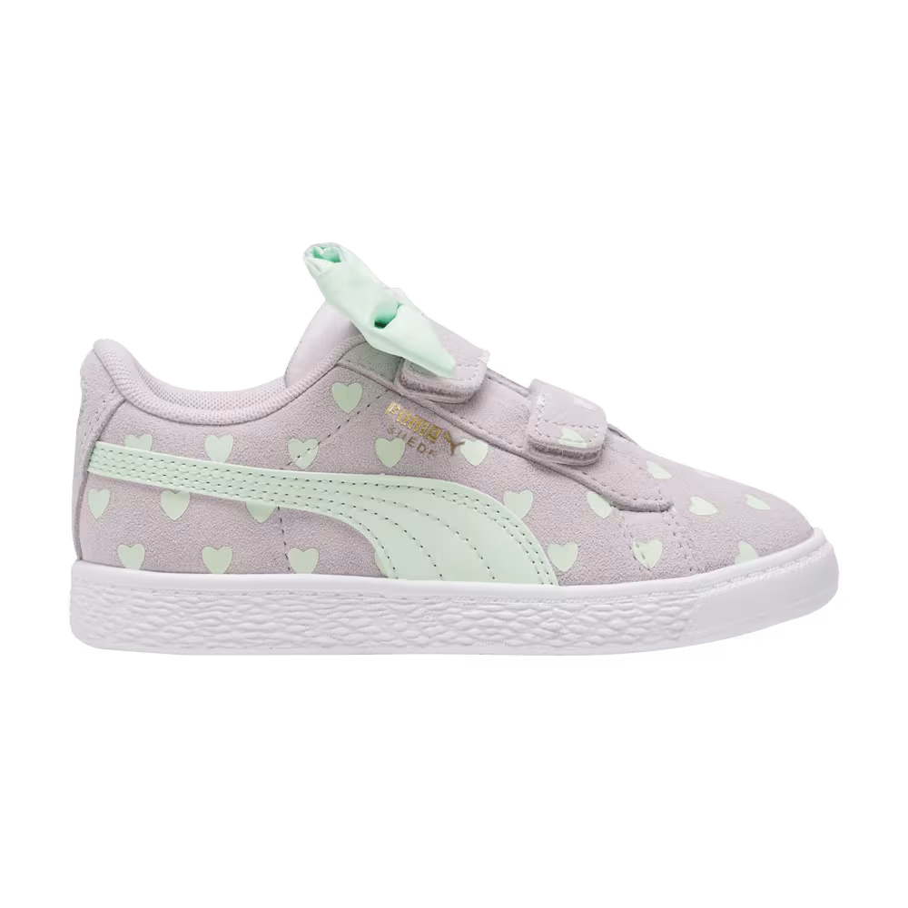 Puma Suede Classic Re-Bow Little Kid Hearts - Grape Mist