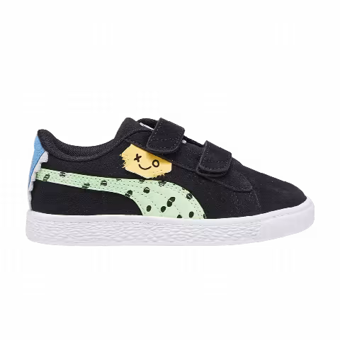 Puma Suede Classic Little Kid 'Mix Match - Black Spring Fern'
