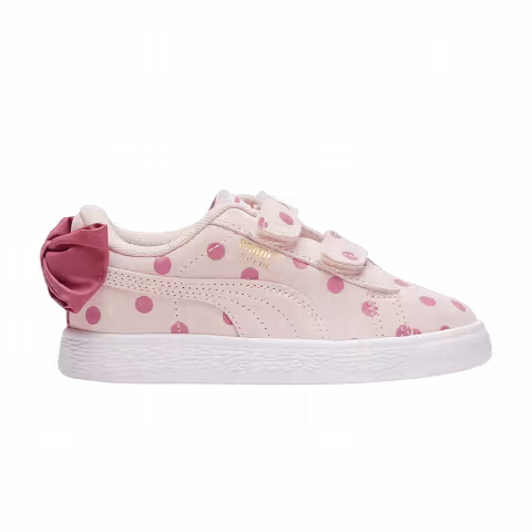 Puma Suede Light Flex Bow Graphic 5 Little Kid 'Island Pink Polka Dots'