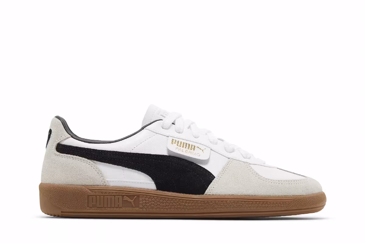 Puma Palermo Leather White Black Gum, view 2
