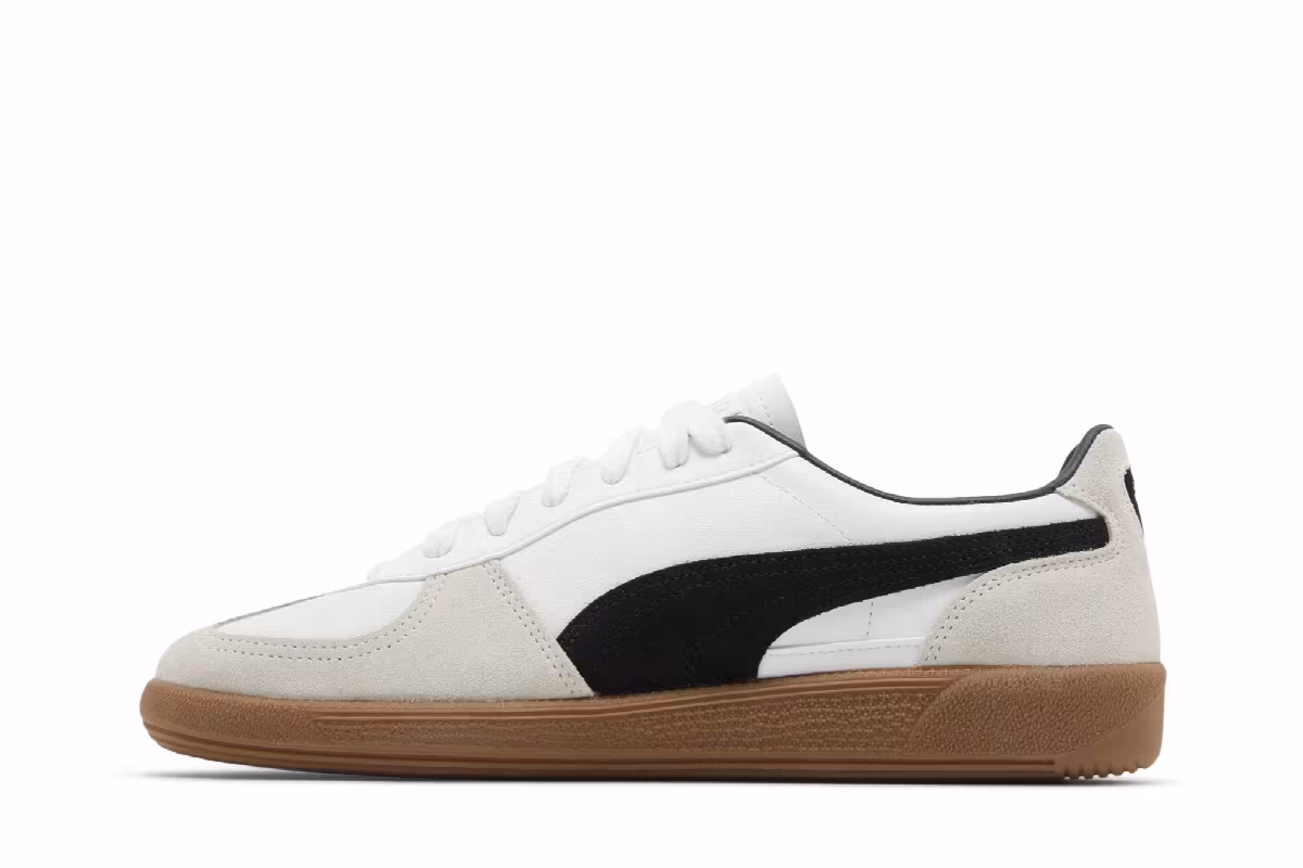 Puma Palermo Leather White Black Gum, view 4