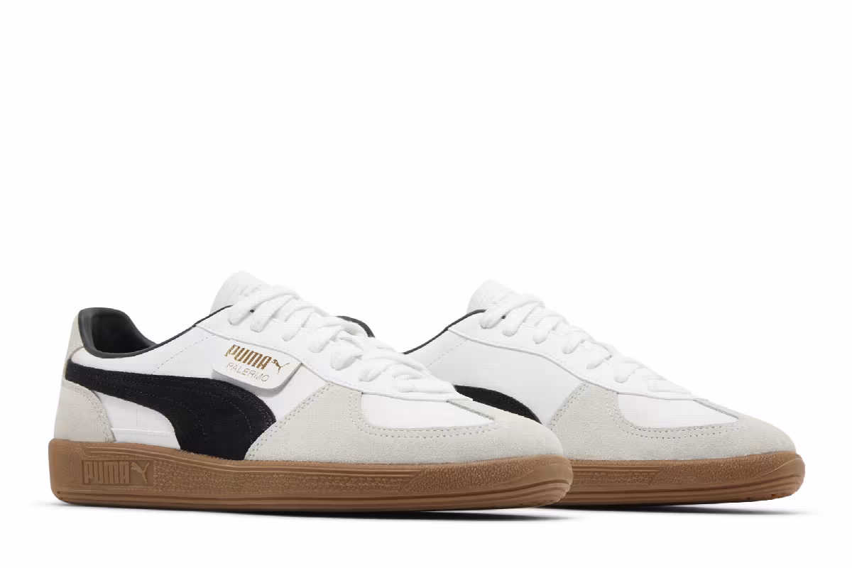 Puma Palermo Leather White Black Gum, view 9