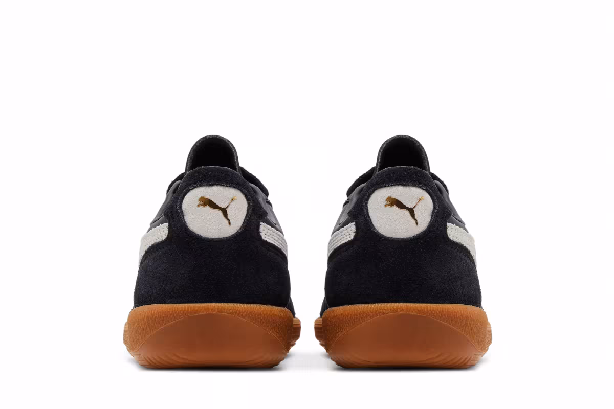 Puma Palermo Leather Big Kid Black Feather Grey Gum, view 7