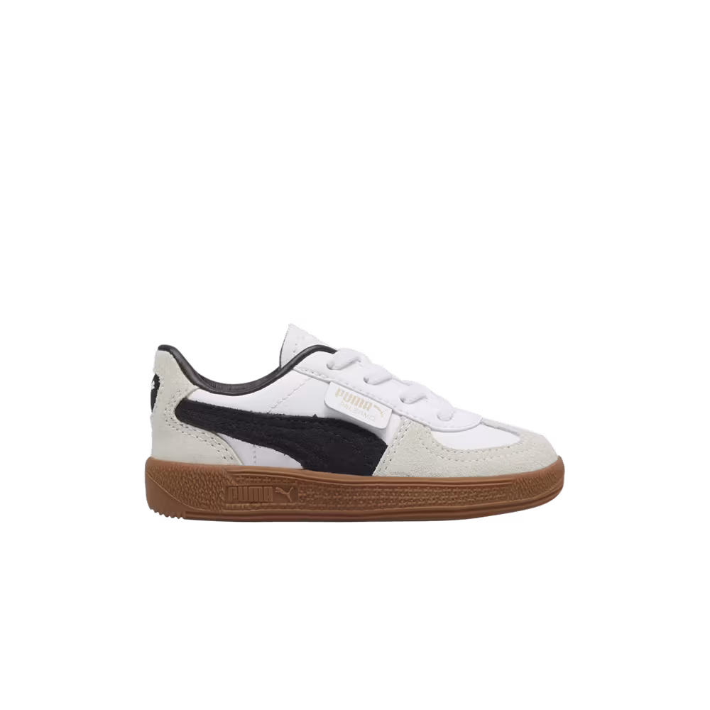 Puma Palermo Leather Toddler White Black Gum