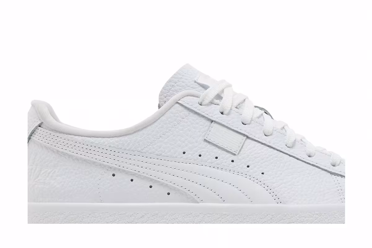 TMC x Puma Clyde OG Triple White, view 3