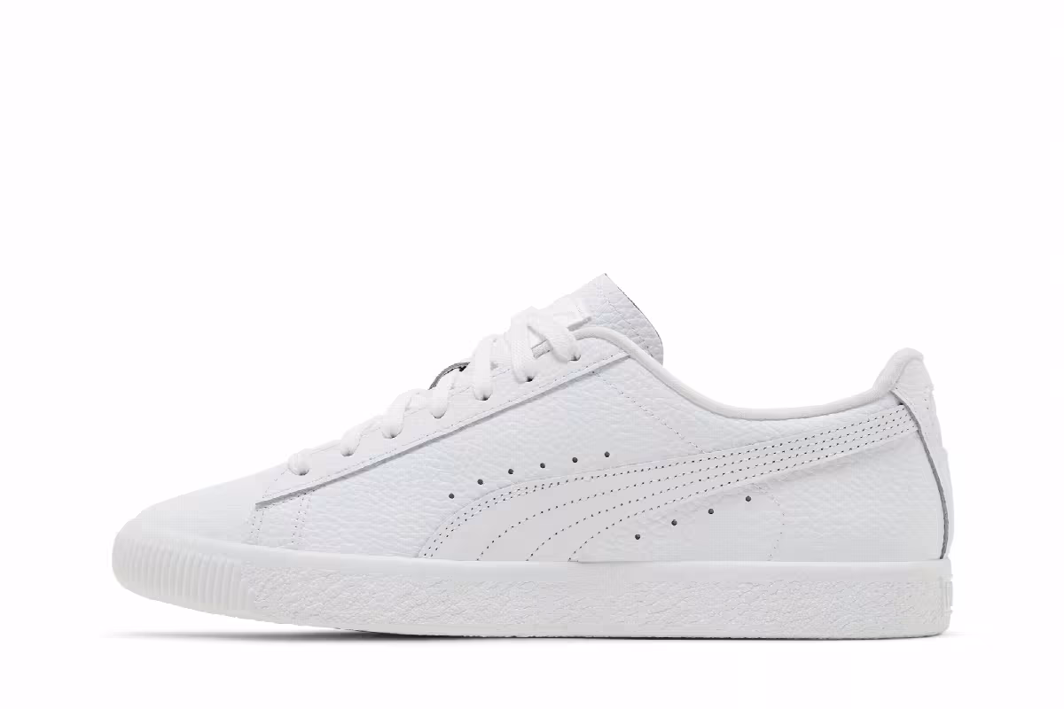 TMC x Puma Clyde OG Triple White, view 4